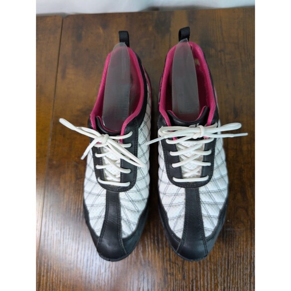 FOOTJOY Summer Series WOMEN'S GOLF SHOES, WHT / PINK/BLK-98968 SZ 8 Medium - Picture 3 of 13